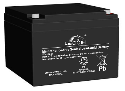 แบตเตอรี่ LEOCH รุ่น LP12-26 ภาพจากเอกสารประจำรุ่น