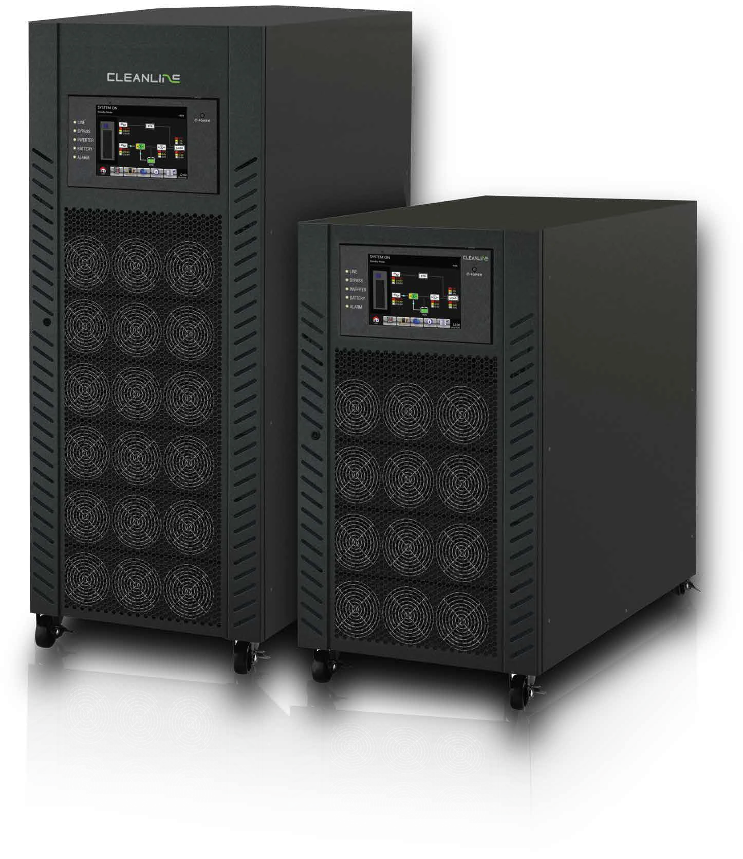 เครื่องสำรองไฟ CLEANLINE T Series รุ่น 100K33L ถึง 200K33L พร้อมจอสัมผัส