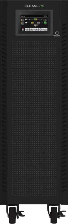 ตัวเครื่อง CLEANLINE T Series V2 รุ่นขนาด 10 ถึง 20 kVA แบบ Tower จากโบรชัวร์ผลิตภัณฑ์