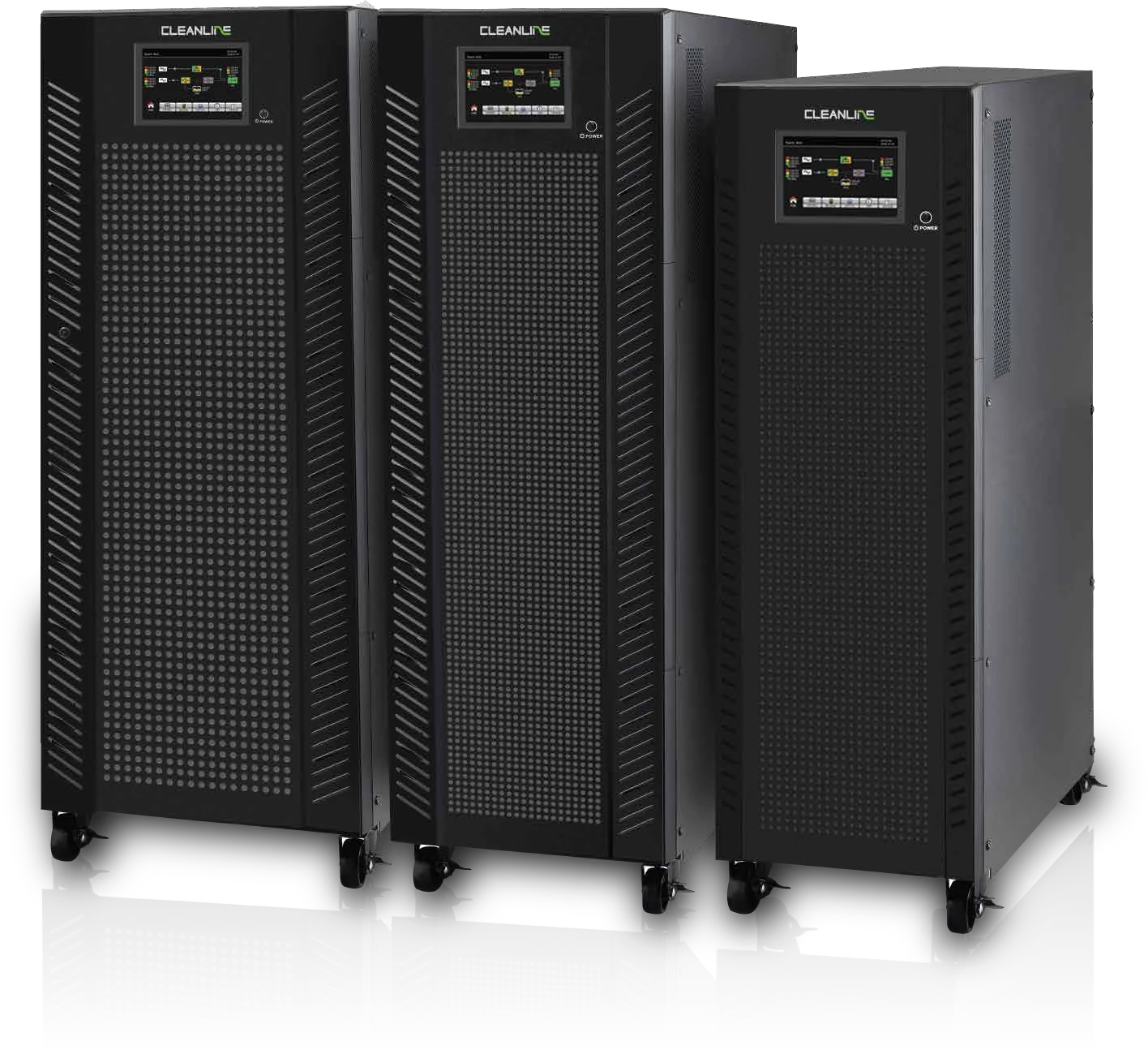 เครื่องสำรองไฟ CLEANLINE T Series V2 แบบ Tower สำหรับระบบสามเฟส รุ่นกำลัง 30 ถึง 80 kVA