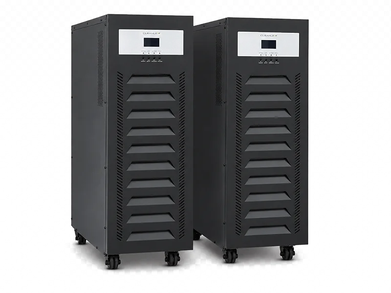 เครื่องสำรองไฟ CLEANLINE Giant Elite รุ่น G-6250 และ G-10K แบบ Tower มุมมองด้านหน้า
